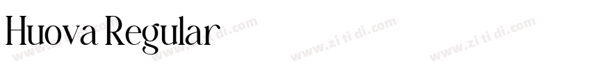 Huova Regular字体转换